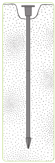 Berntsen sectional rod monument for survey control